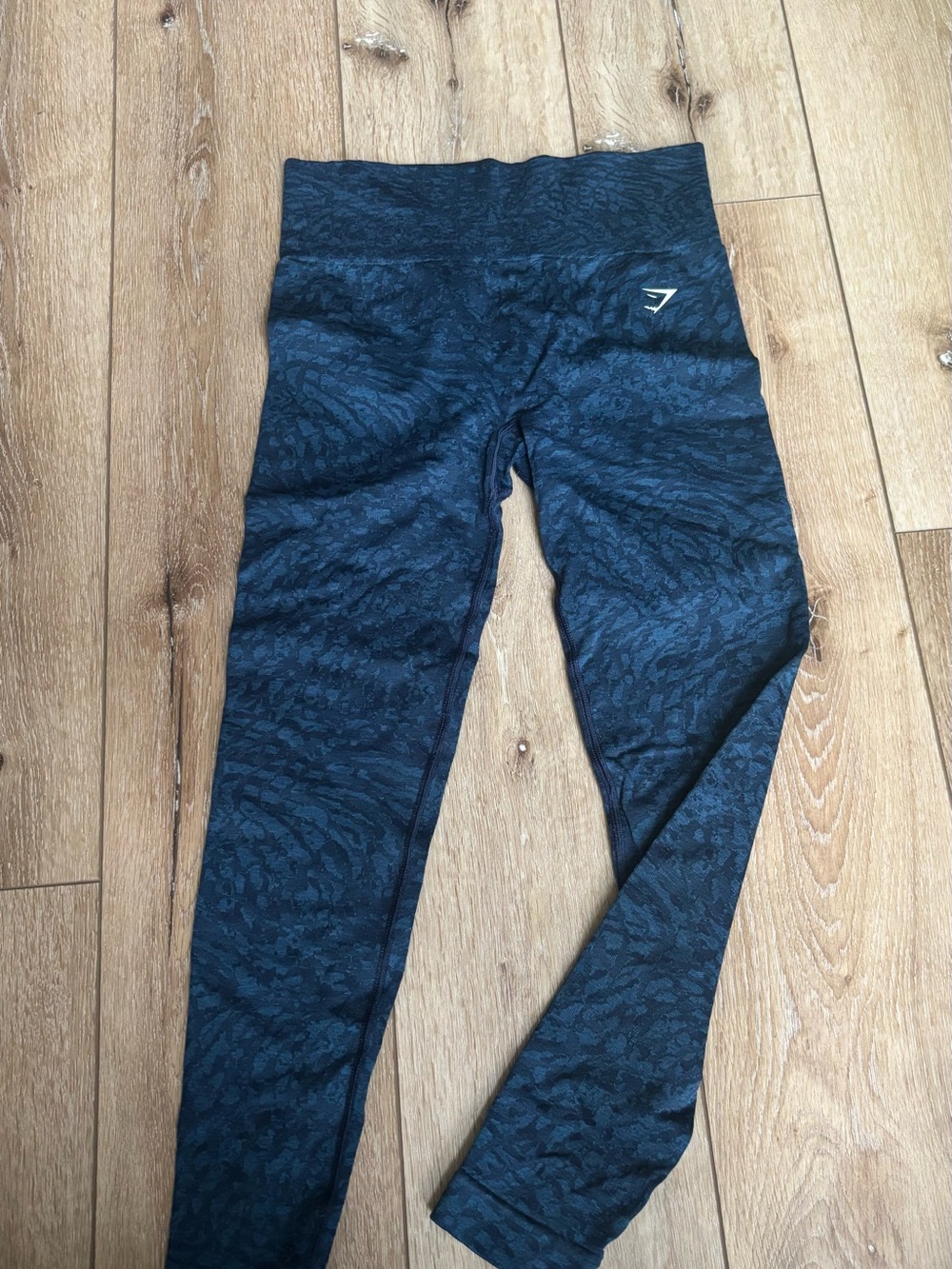 Gymshark Kids Black Textured High-Waist Leggings